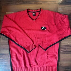 Nike Men's V-Neck Red Sweater